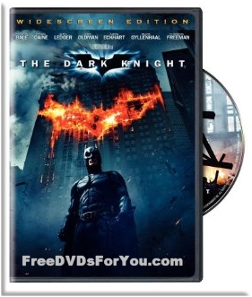 The Dark Knight DVD can be yours FREE, register now for your chance to win!